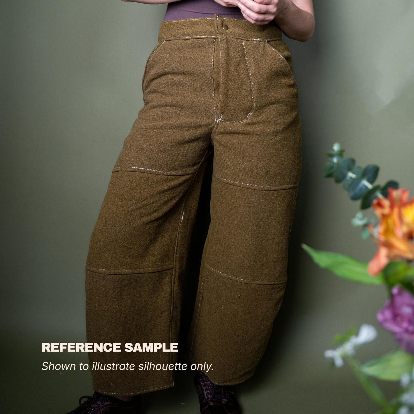 Custom Oat Stripe Lightweight Canvas Maker Pant