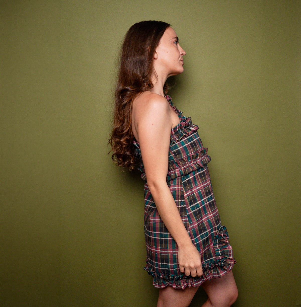 The Greta Dress - Highland Plaid - Size Small