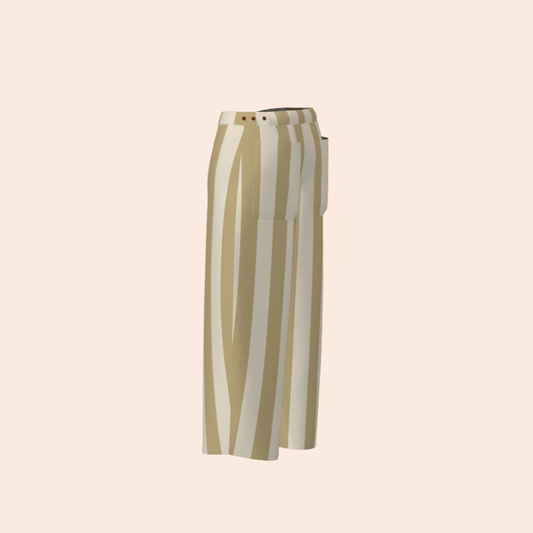 Custom Oat Stripe Lightweight Canvas Maker Pant