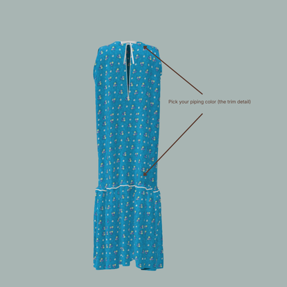 Custom Celia Midi Dress - Capri Floral