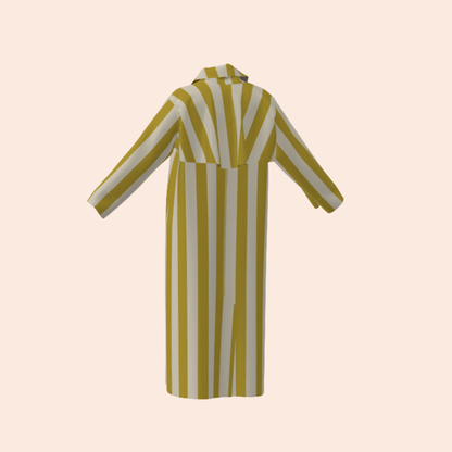 Custom Citrus & Beige Lightweight Canvas Morning Coat