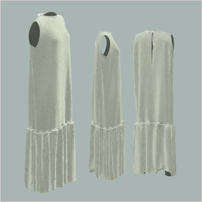 Custom Celia Midi Dress - Milkglass Sage