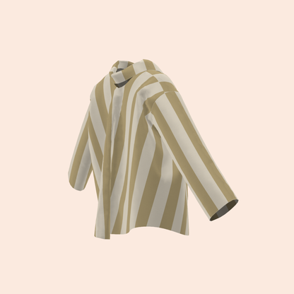 Custom Oat Stripe Lightweight Canvas AGL Box Jacket