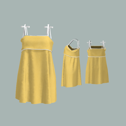 Custom Ru Mini Dress - Simple Sun