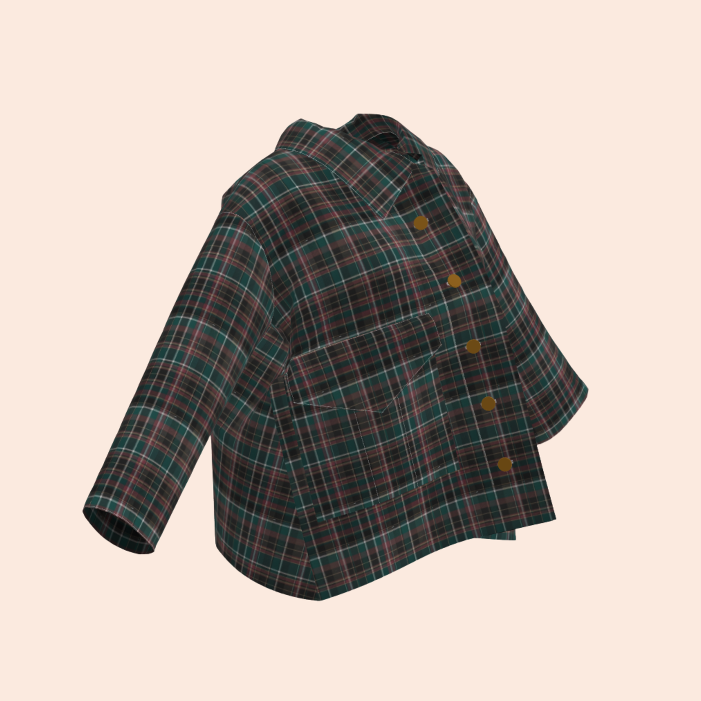 Custom Highland Plaid AGL Box Jacket
