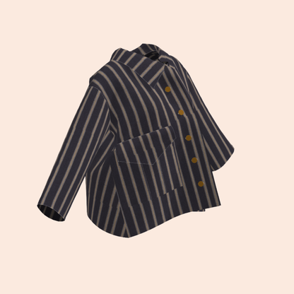 Custom Old Port Wool Stripe AGL Box Jacket