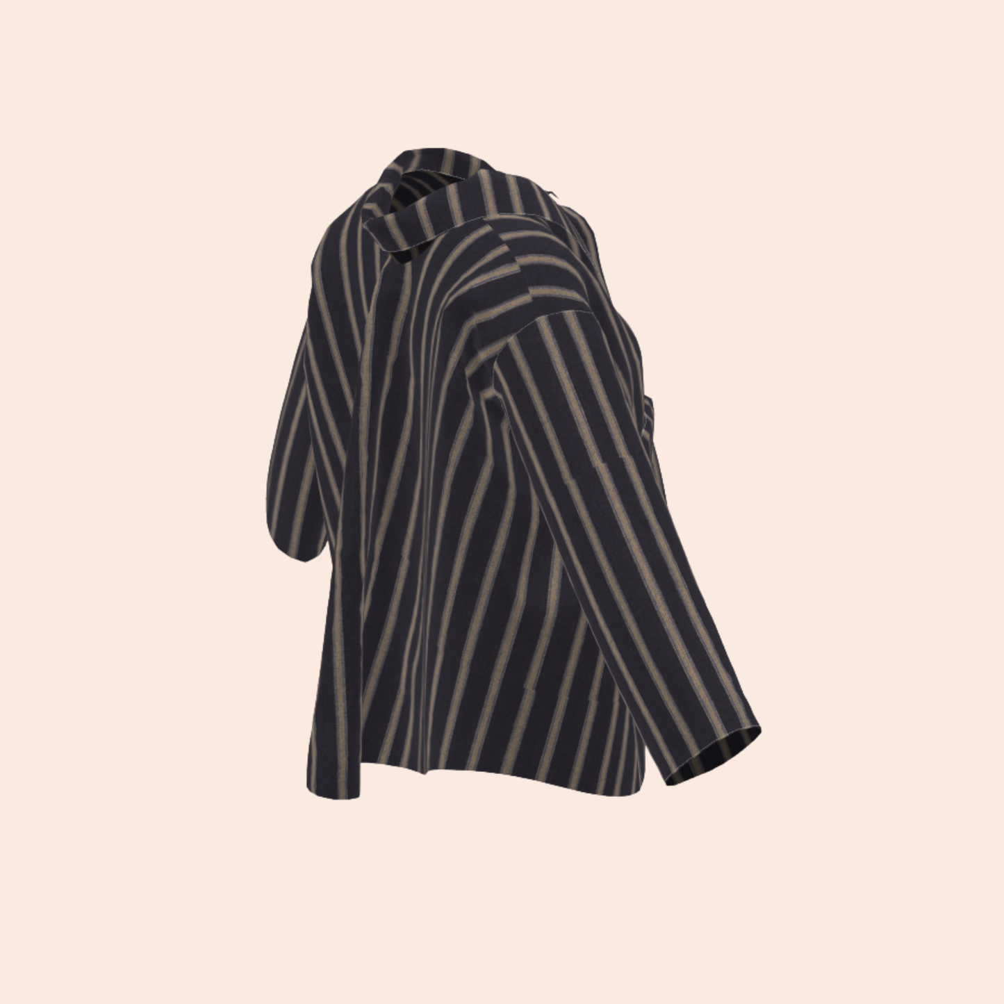 Custom Old Port Wool Stripe AGL Box Jacket