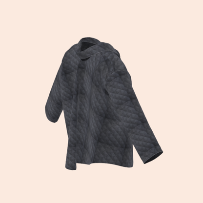 Custom Quilted Blue Blanket Denim AGL Box Jacket