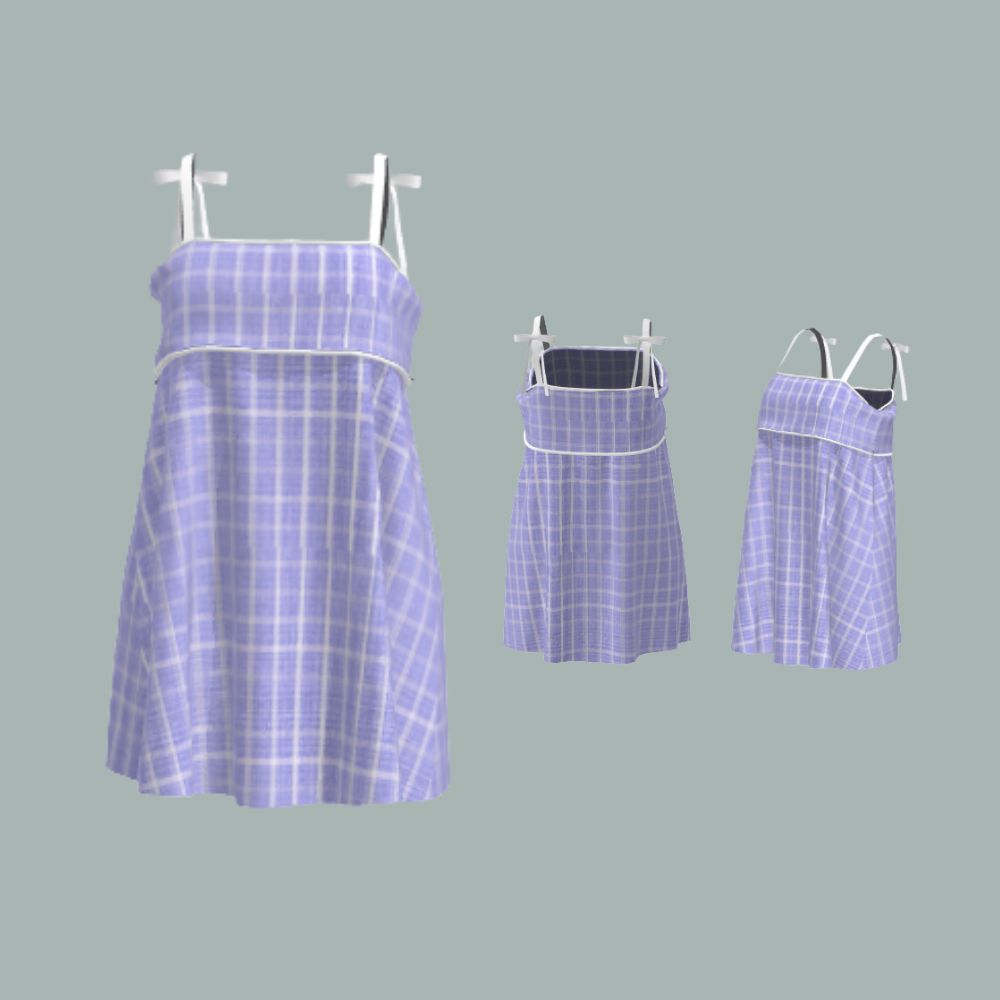 Custom Ru Mini - Lavender Check