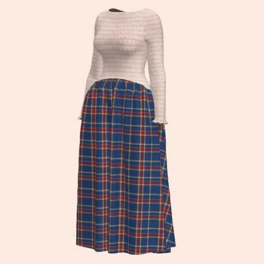 Custom Mariner's Tartan Mimms Midi