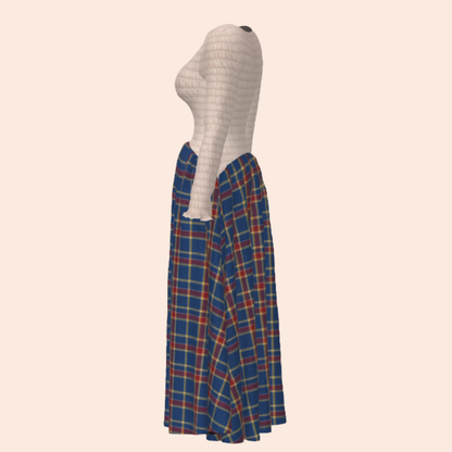 Custom Mariner's Tartan Mimms Midi