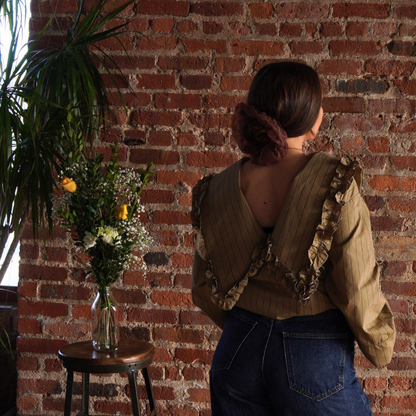 Plant Dyed Silk Scrunchie - Golden Sand