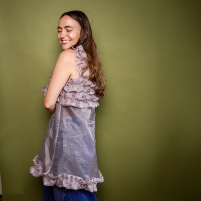 The Greta Dress - Sheer Mauve - Size Small/Medium