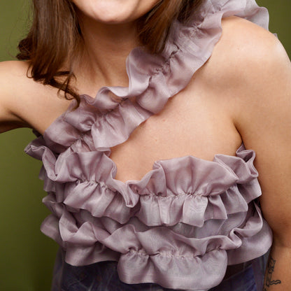 The Greta Dress - Sheer Mauve - Size Small/Medium