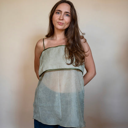 The Ru Mini - Sheer Sage - Size Small