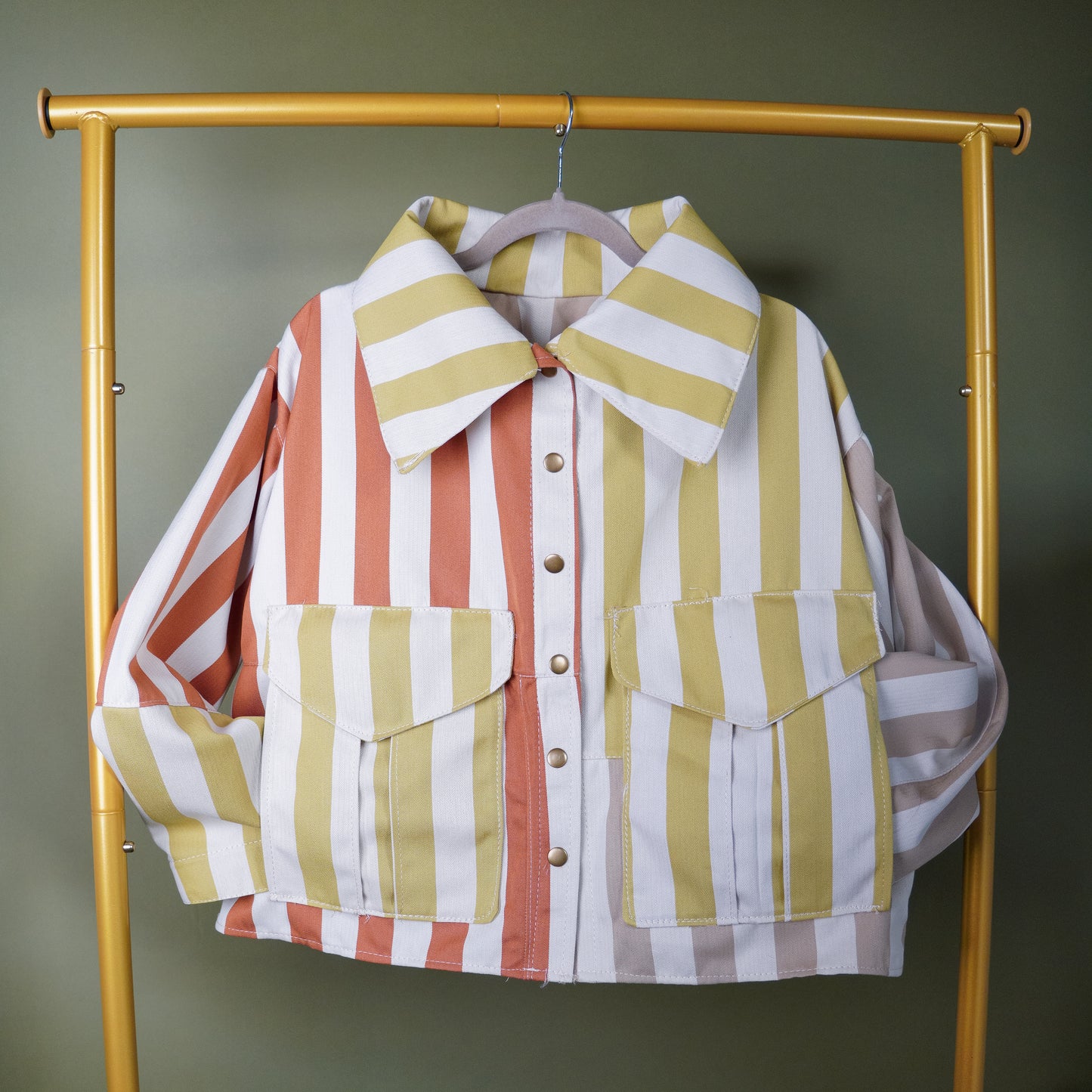 Striped Archive AGL Box Jacket - Medium