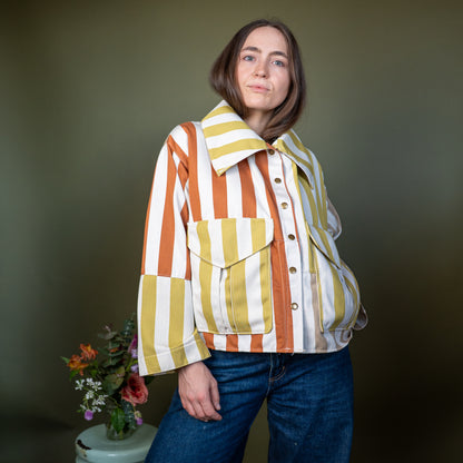Striped Archive AGL Box Jacket - Medium