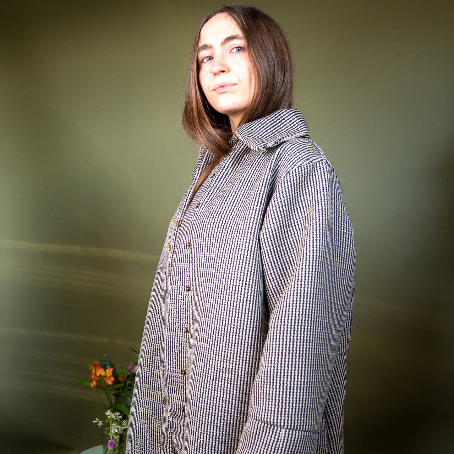 Black Grain Morning Coat - Medium