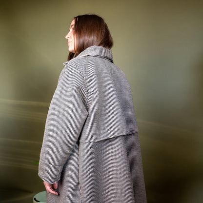 Black Grain Morning Coat - Medium