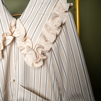 Custom Bone & Pebble Stripe Studio Tunic