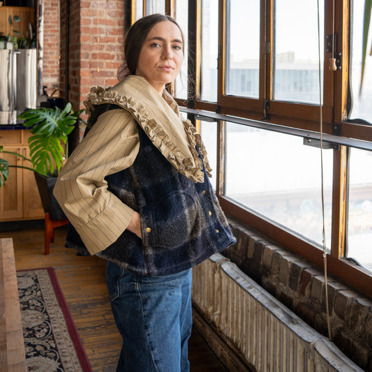 Blue Quary Wool AGL Box Vest