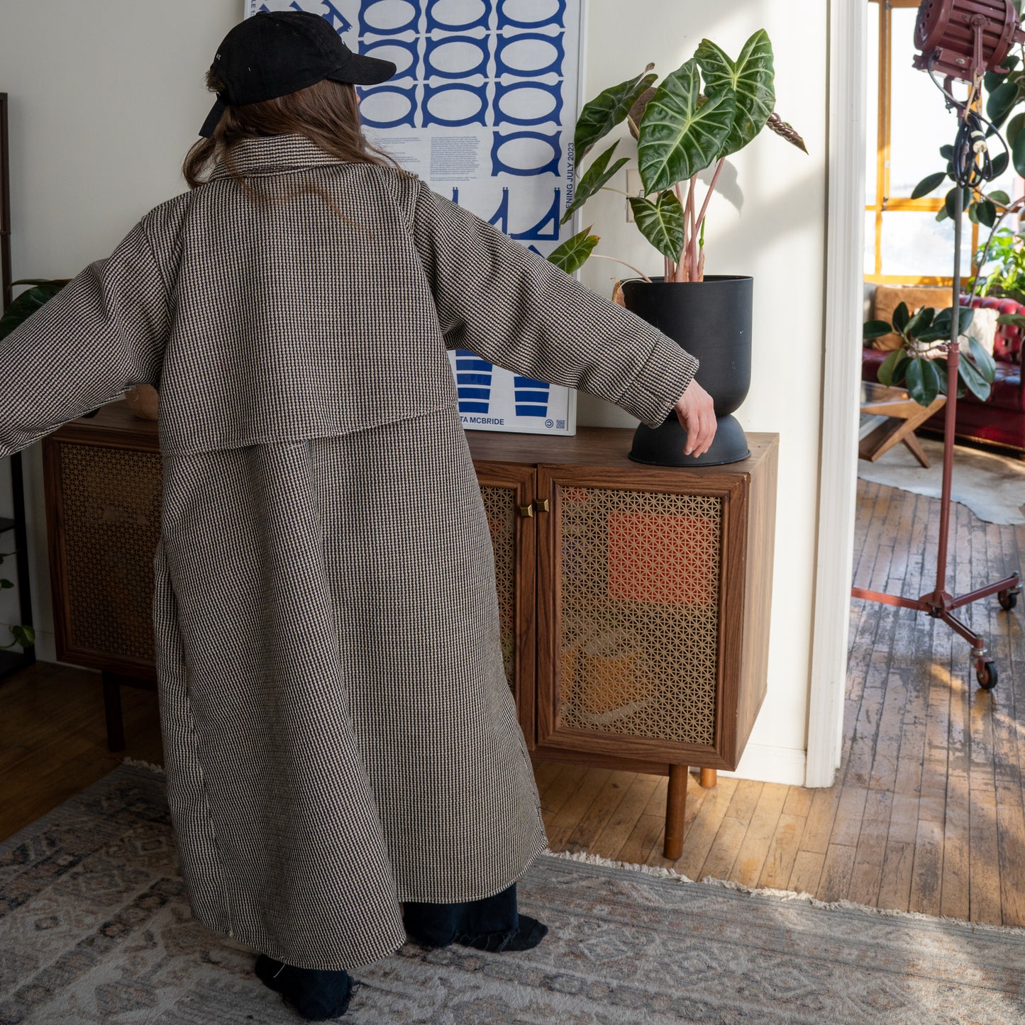 Black Grain Morning Coat - Medium