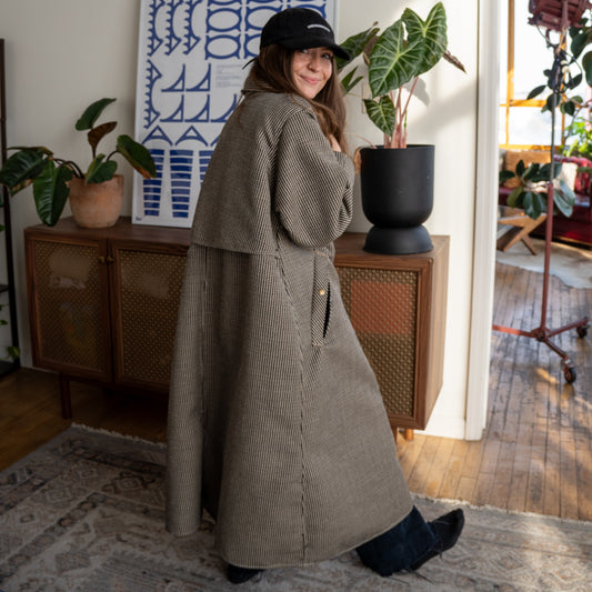 Black Grain Morning Coat - Medium