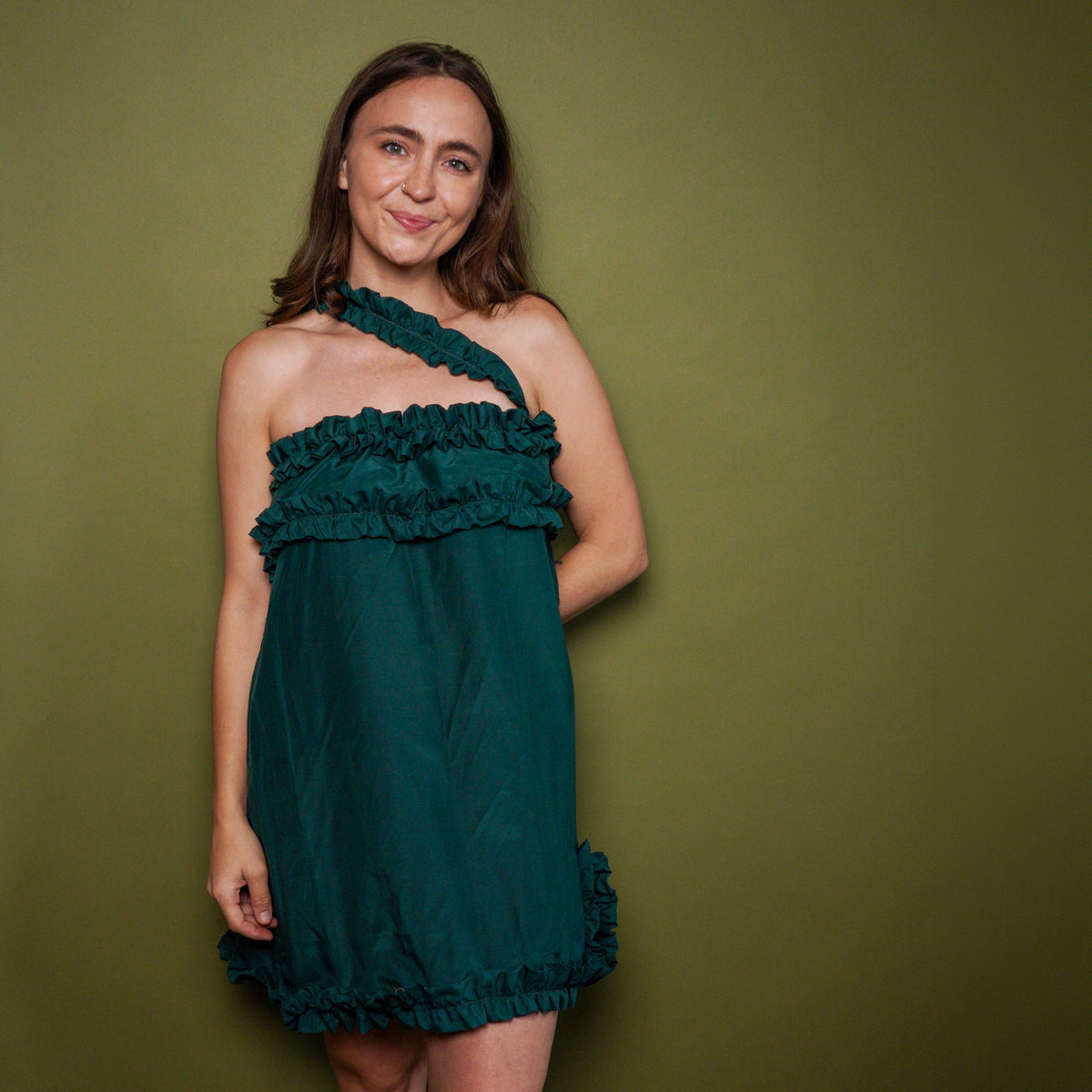 The Greta Dress - Evergreen - Size Medium/Large