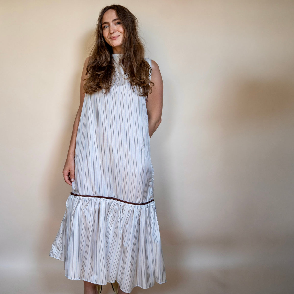 The Celia Midi - Dockside Cream - Size Medium